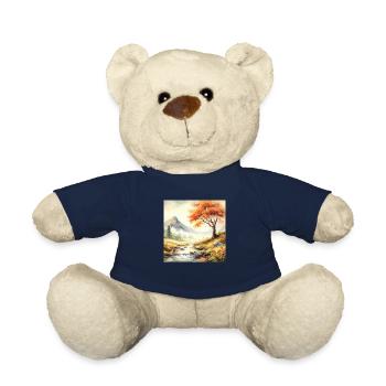 Watercolor Painting - Teddy Bear - french navy - Front