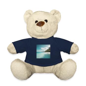 Tropical Paradise - Teddy Bear - french navy - Front