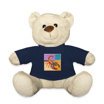scorpion, bunt, tier, geschenk, geschenkidee - Teddy - French Navy - Vorne