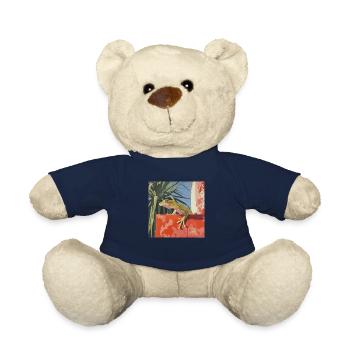 gecko, echse, bunt, tier, geschenk, geschenkidee - Teddy - French Navy - Vorne