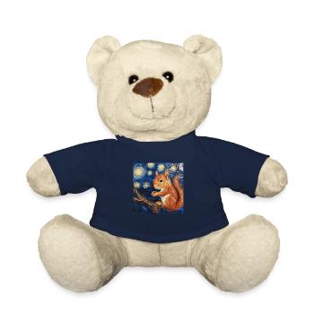 eichhörnchen, van gogh, sternennacht - Teddy - French Navy - Vorne
