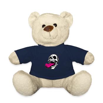 Skull - Teddy Bear - french navy - Front