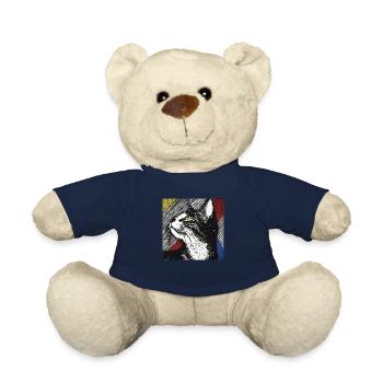 Katze, katzenmotiv - Teddy - French Navy - Vorne