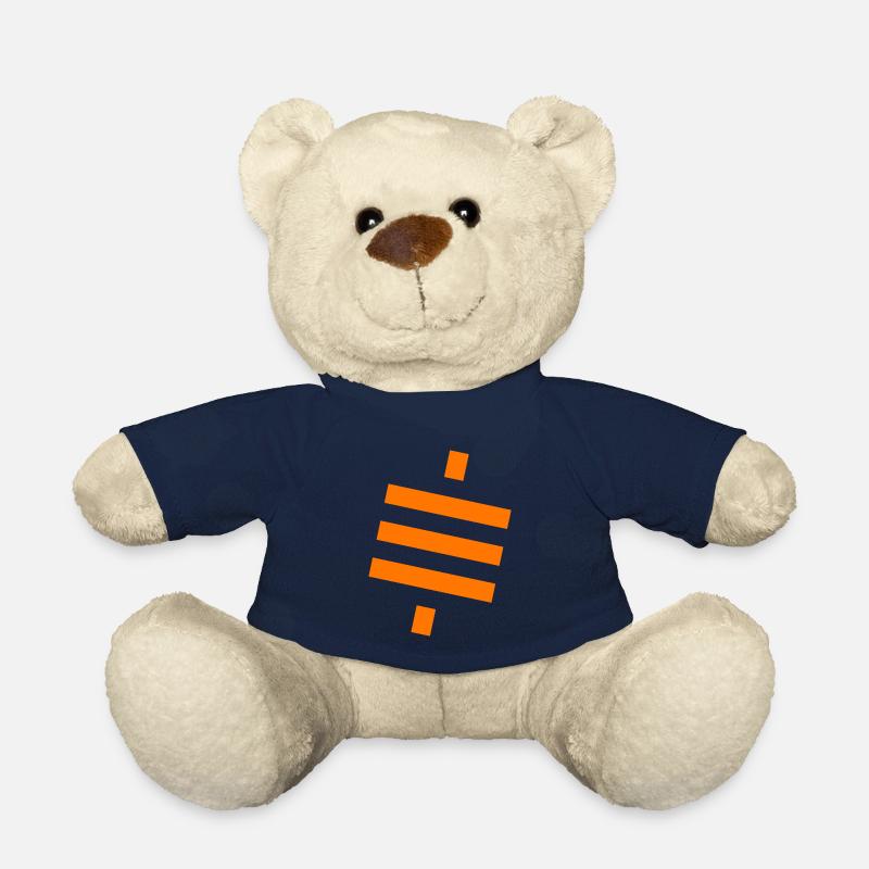 Bitcoin Satoshi BTC Stack Sats Hodl Crypto Logo - Teddy Bear - french navy