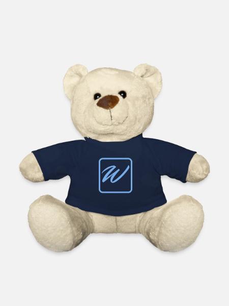 Impression W sur casquette Printful - Nounours - bleu marine