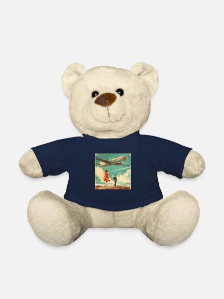 Vintage Airline Ad (fictional ) - Teddy - French Navy