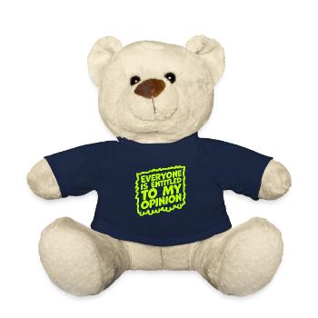 Lustig: Jeder hat das Recht auf meine Meinung Sarkastisch - Teddy - French Navy - Vorne
