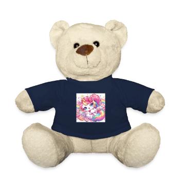 unicorn kitty - Teddy Bear - french navy - Front