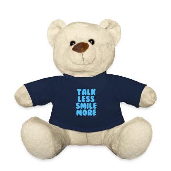 Parlez moins, souriez, plus de bleu clair - Nounours - bleu marine - Devant