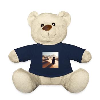 A true cat in a desert 2 - Teddy Bear - french navy - Front