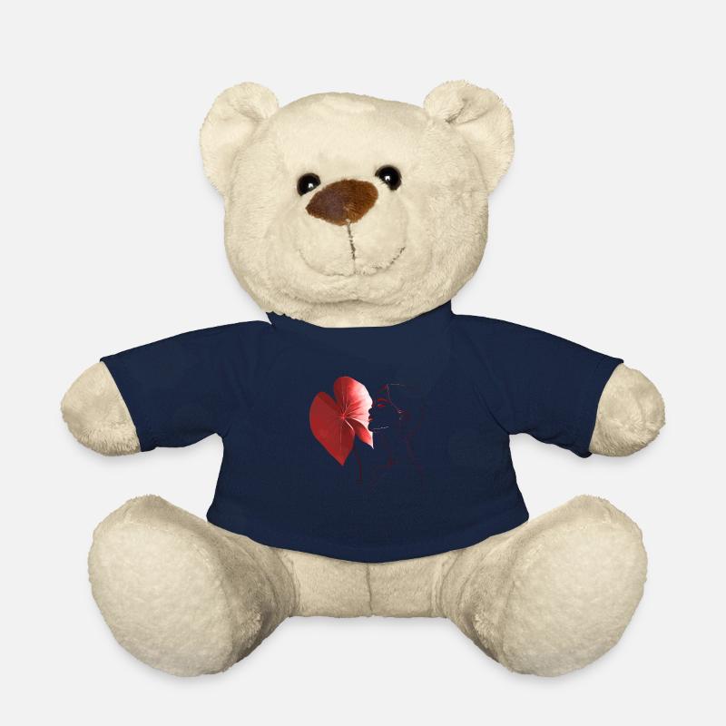 Blumen Frauen Mädchen Mode Design Kunst Weiblicher Stil - Teddy - French Navy