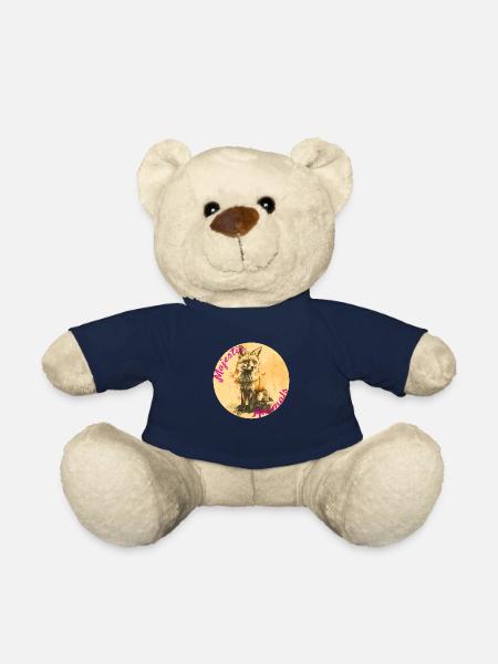 Animaux majestueux : renard intelligent - Nounours - bleu marine