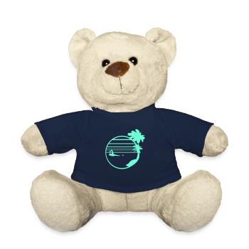 Schwimmen Mann Palmen Strand Streifen Meer Reise - Teddy - French Navy - Vorne