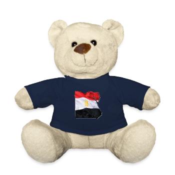Ägypten Flagge in der Ägypten Landkarte - Teddy - French Navy - Vorne