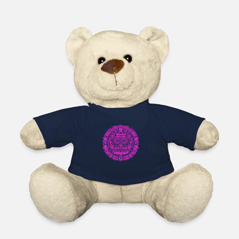 Techno Music Logo - Teddy - French Navy