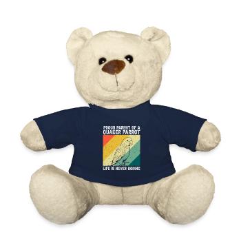Green Monk Actor Quaker Conure Parrots - Teddy Bear - french navy - Front