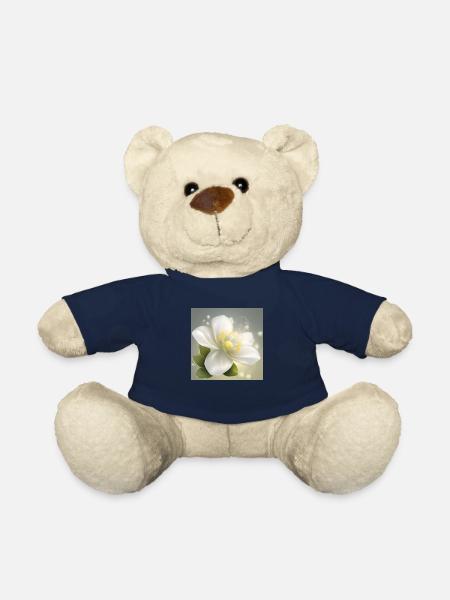Delicate Flower - Teddy Bear - french navy