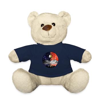 Cosmic Day and Cosmic Night - Teddy Bear - french navy - Front