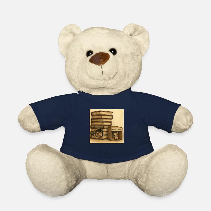 Books - Mice's own bookstore - Teddy Bear - french navy