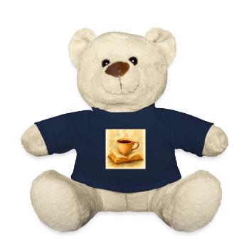 Buch und Kaffee - Teddy - French Navy - Vorne