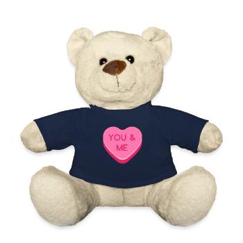 Toi et moi - Nounours - bleu marine - Devant