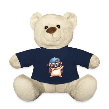 Igel Cartoon Cool Dab Dabbing Basecap - Teddy - French Navy - Vorne