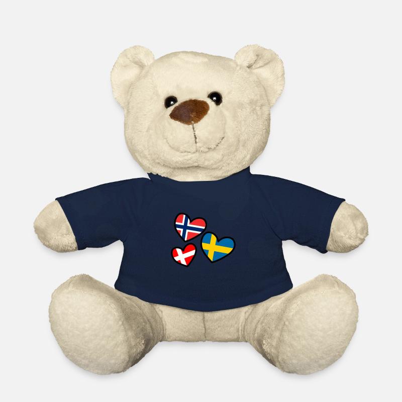 Herz Norwegen Schweden Dänemark Skandinavien - Teddy - French Navy