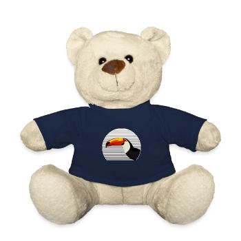 Toucan bird bird lover bird watcher - Teddy Bear - french navy - Front