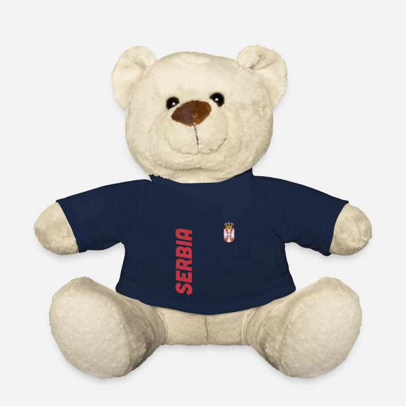 Serbien Serbische Flagge Srbija Serben Geschenk - Teddy - French Navy