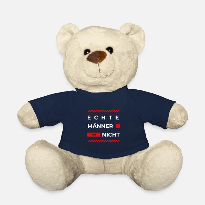 Echte Männer teilen nicht, zweideutiger Spruch - Teddy - French Navy