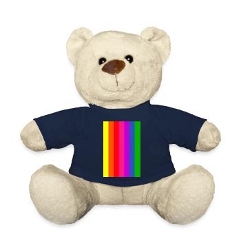 Rainbow Flag - Teddy Bear - french navy - Front