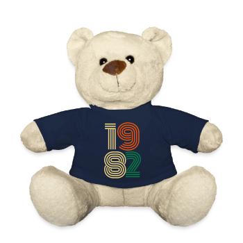 Birthday 1982 vintage shirt - Teddy Bear - french navy - Front