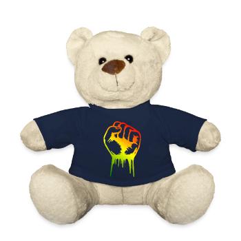 Fist reggae - Teddy Bear - french navy - Front