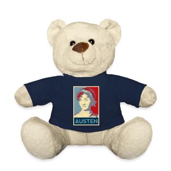 Jane Austen shirt - Teddy Bear - french navy - Front