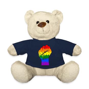 Gay Fist - Teddy Bear - french navy - Front