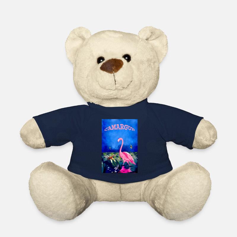Flamant rose Camargue - Nounours - bleu marine