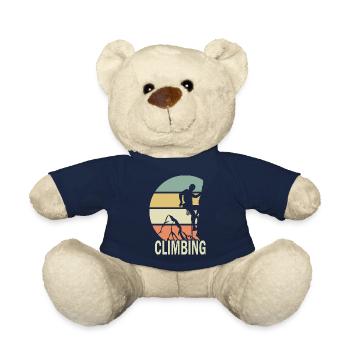 Climbing gift man woman sport climbing - Teddy Bear - french navy - Front
