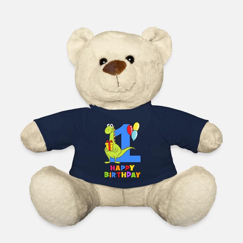 Erster Geburtstag 1 Jahr alt Dinosaurier - Teddy - French Navy