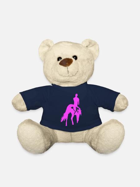 Cheval - Nounours - bleu marine