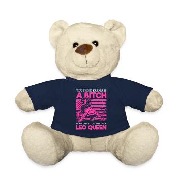Zodiac sign star superstition - Teddy Bear - french navy - Front