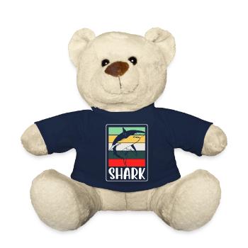 Weißer Hai Meerestier Tier - Teddy - French Navy - Vorne