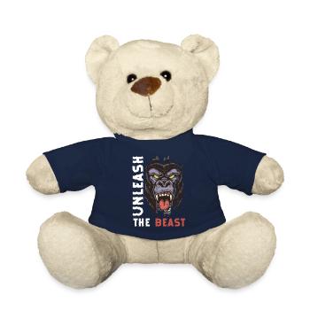 Monkey primate chimpanzee - Teddy Bear - french navy - Front