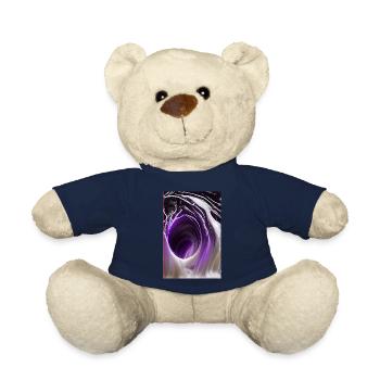 Lila Abstrakt Art - Teddy - French Navy - Vorne
