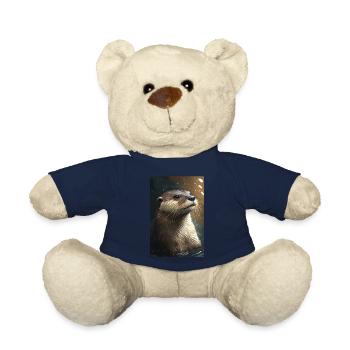 Otter Realistisch Cool Tier - Teddy - French Navy - Vorne