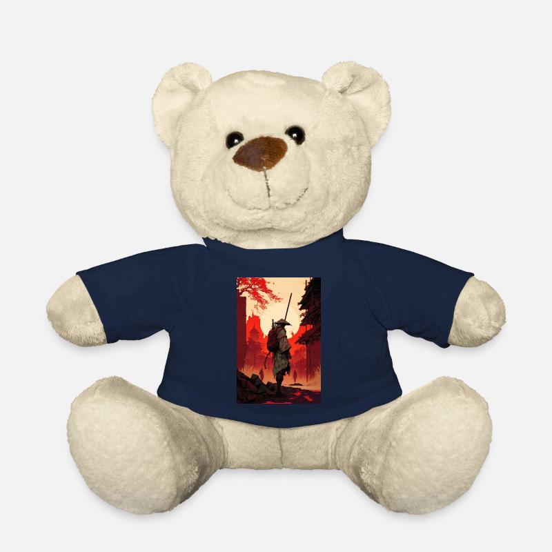 Samurai Japan City Sun Cool - Teddy Bear - french navy