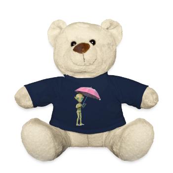 Alien mit Regenschirm - Teddy - French Navy - Vorne
