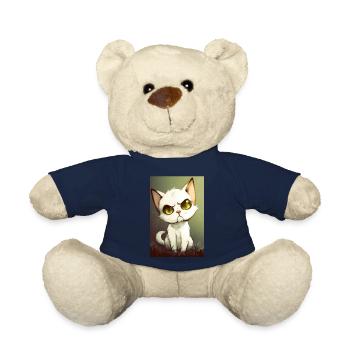 Drôle de chat - Nounours - bleu marine - Devant