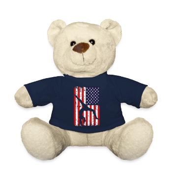 Turnen Gymnsatik US Flagge Turntrainer Sportverein - Teddy - French Navy - Vorne