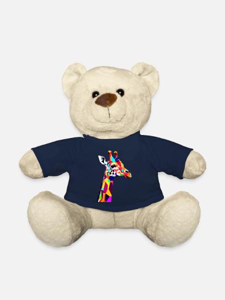 Giraffe - Teddy Bear - french navy