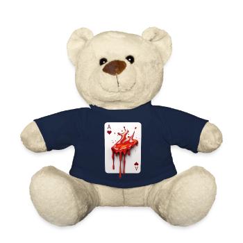 Blutige Pokerkarte - Teddy - French Navy - Vorne